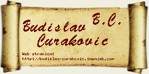 Budislav Curaković vizit kartica